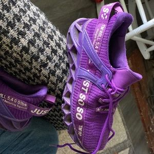 Purple running shoes girls size 5.5